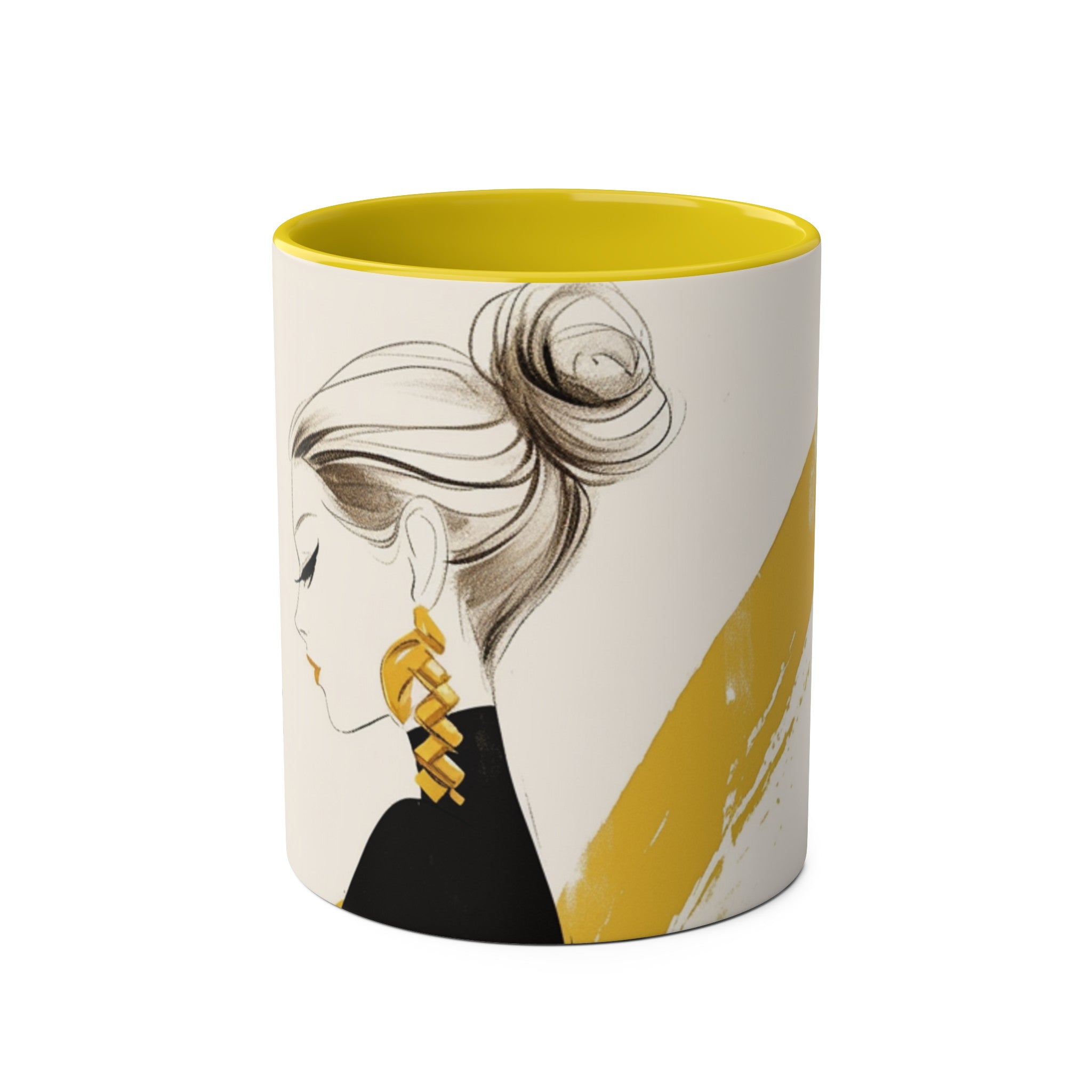 Two-Tone Coffee Mugs, 11oz