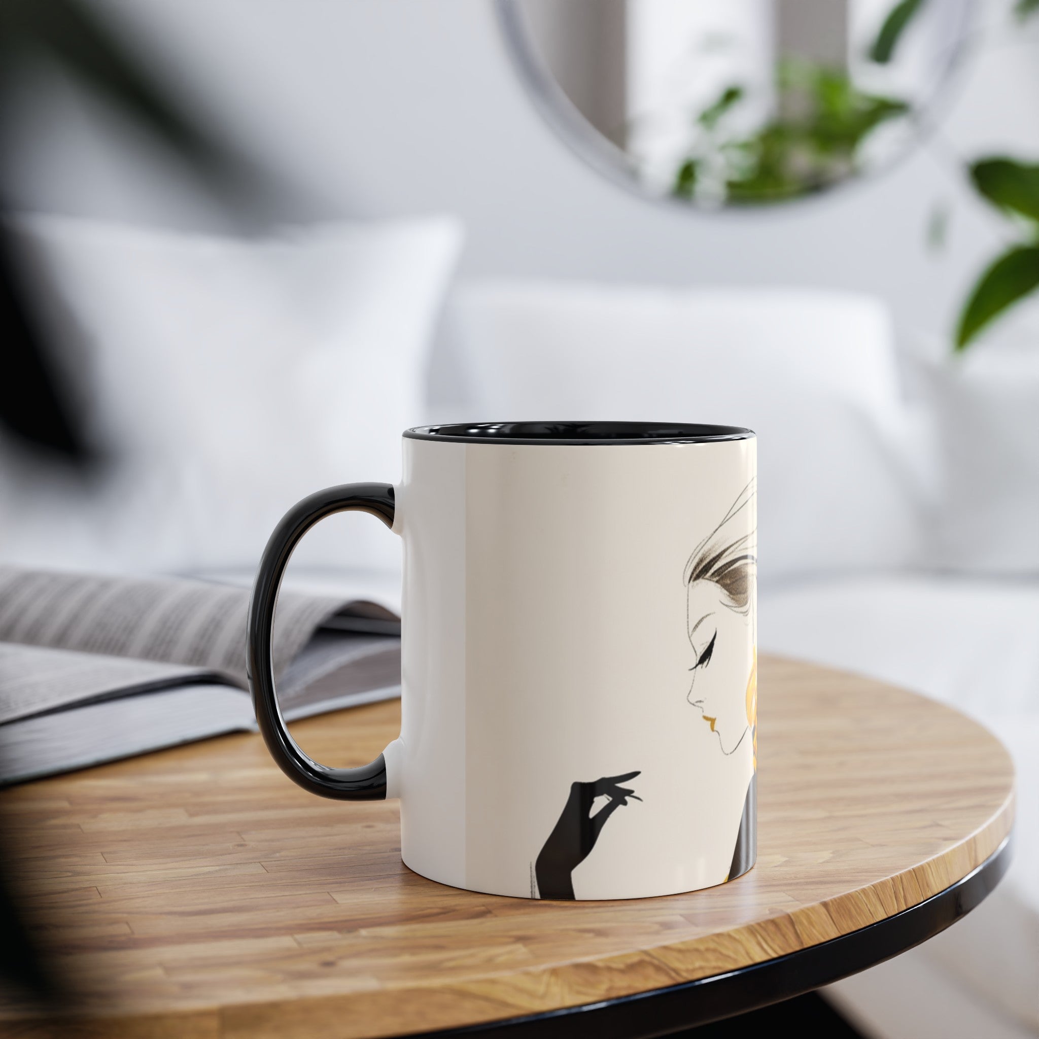 Two-Tone Coffee Mugs, 11oz