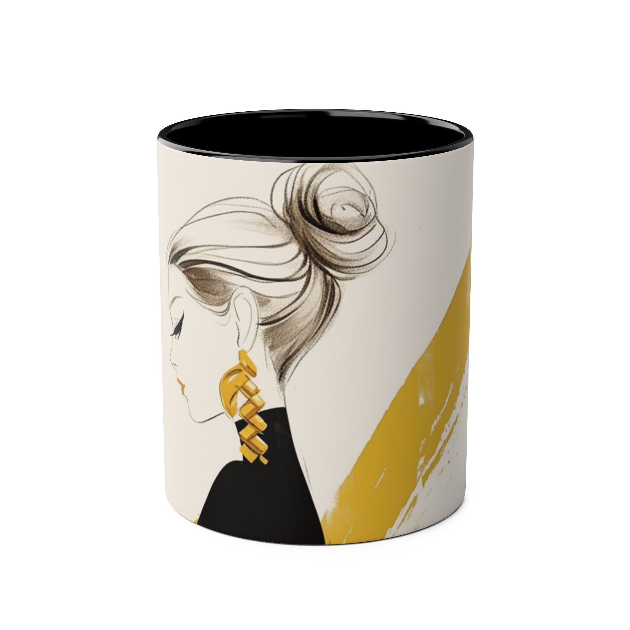 Two-Tone Coffee Mugs, 11oz