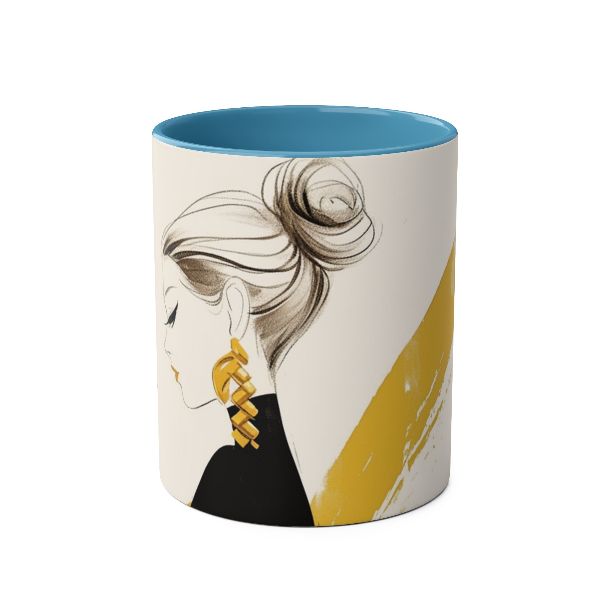 Two-Tone Coffee Mugs, 11oz