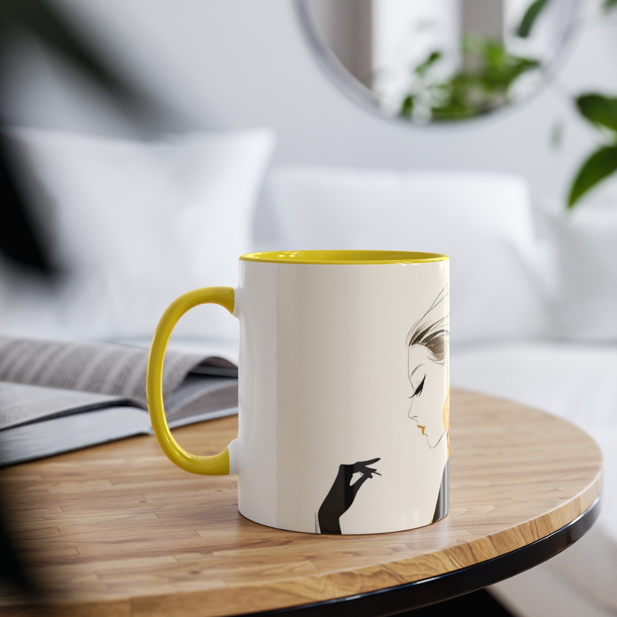 Two-Tone Coffee Mugs, 11oz