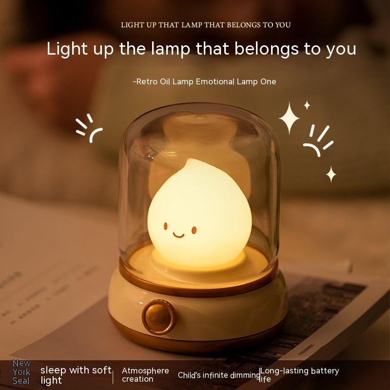 Mini Desktop LED Cute Night Light Creative USB Rechargeable Portable Cartoon Coffee Bar Hotel Bedroom Home Decoration TableLamps