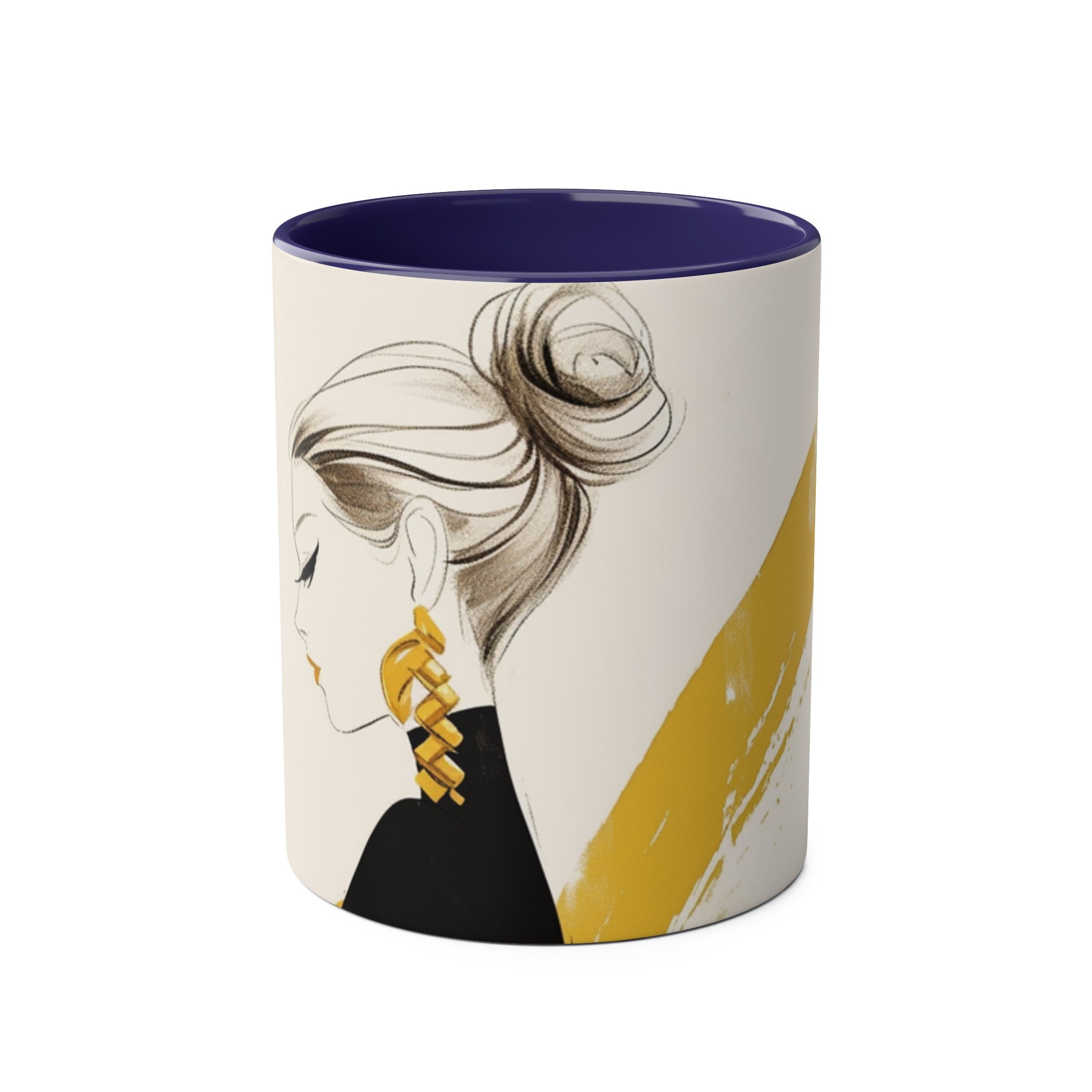 Two-Tone Coffee Mugs, 11oz