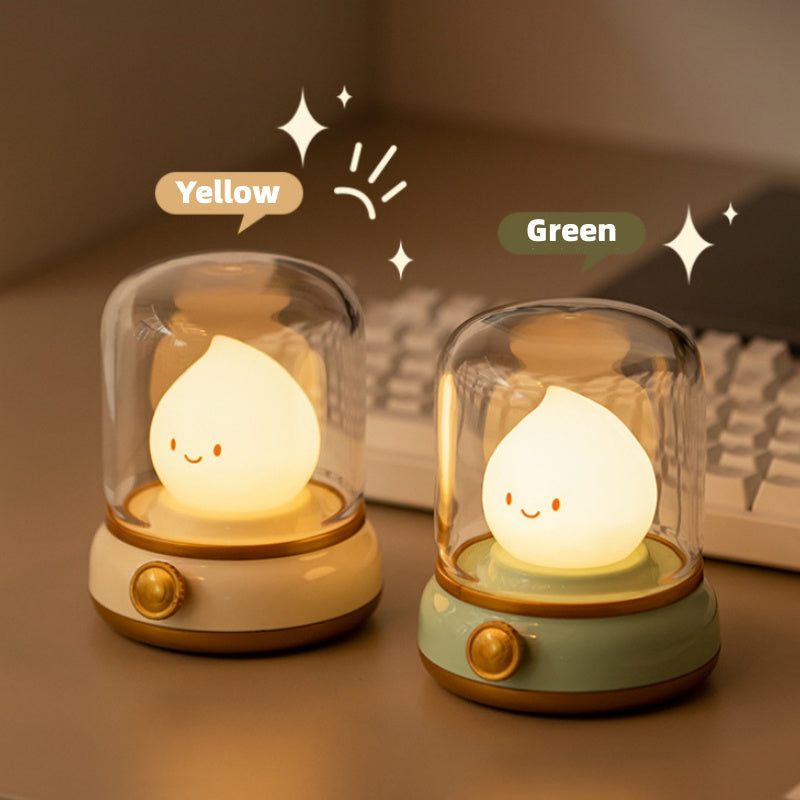 Mini Desktop LED Cute Night Light Creative USB Rechargeable Portable Cartoon Coffee Bar Hotel Bedroom Home Decoration TableLamps