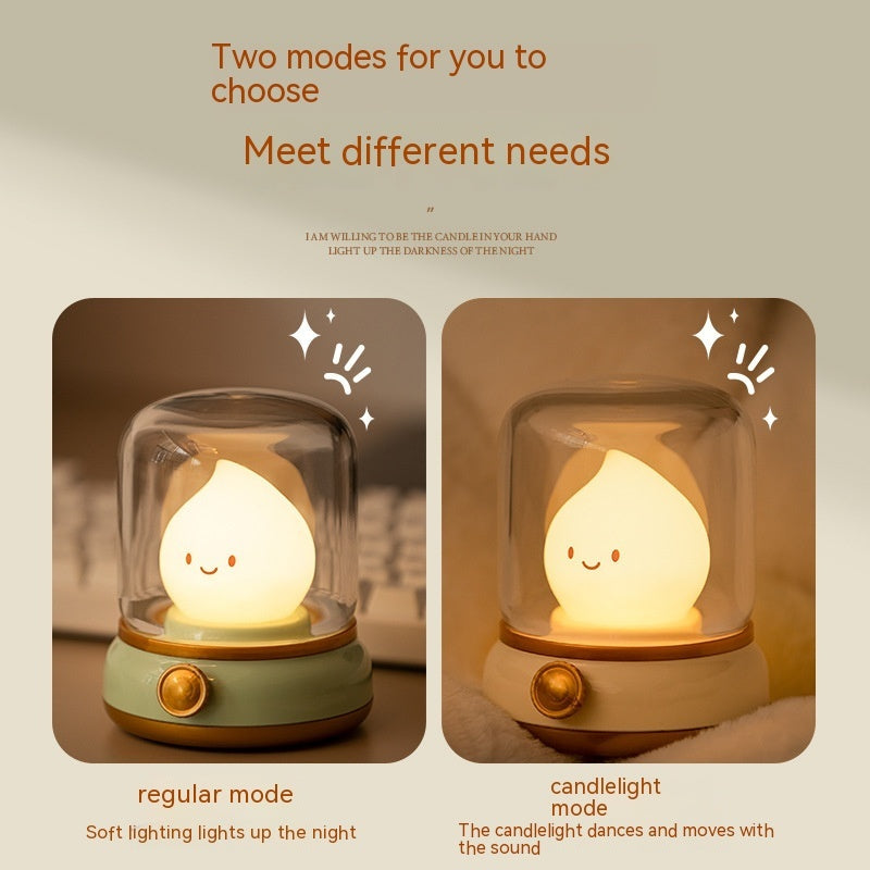 Mini Desktop LED Cute Night Light Creative USB Rechargeable Portable Cartoon Coffee Bar Hotel Bedroom Home Decoration TableLamps