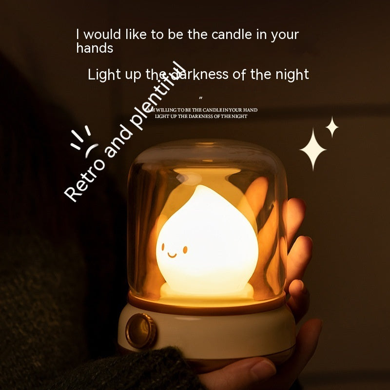 Mini Desktop LED Cute Night Light Creative USB Rechargeable Portable Cartoon Coffee Bar Hotel Bedroom Home Decoration TableLamps